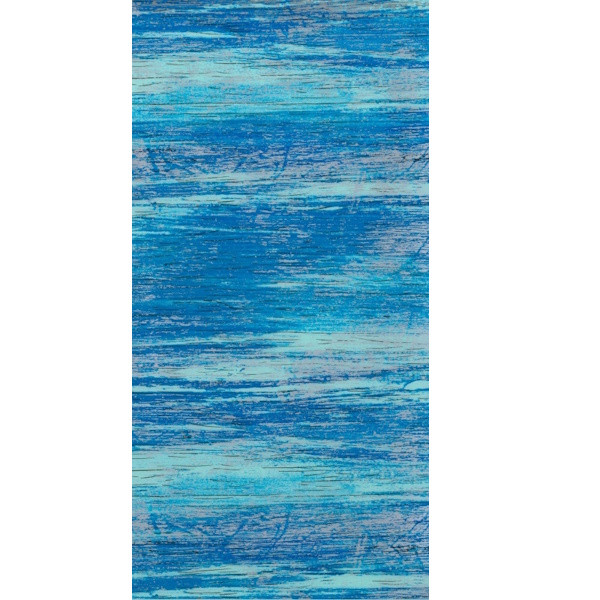 0967 Kerzen Wachsplatte gestreift blau-silber 200x100mm