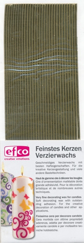 3523202 Wachs Flachstreifen 200 x 2mm gold 29 Stück