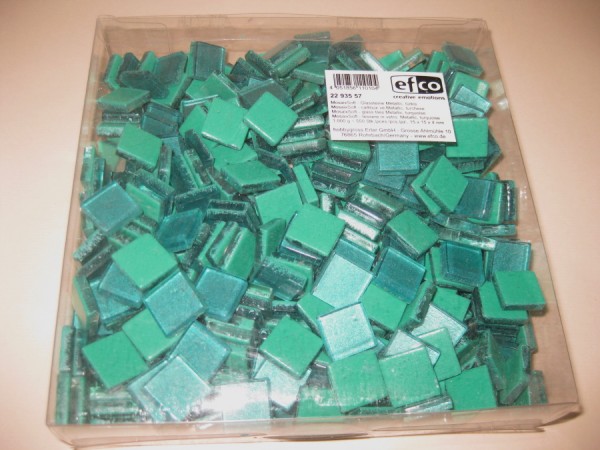 22935571_Mosaix-Soft-Glassteine-15x15mm-metallic-grün-türkis-1000g