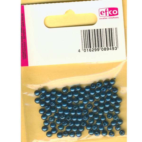 10310481 Wachsperlen 4mm blau 100 Stück in Packung