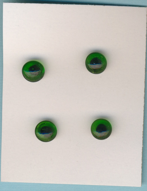 23330 Glas Katzenaugen 8mm grün 4 Stück