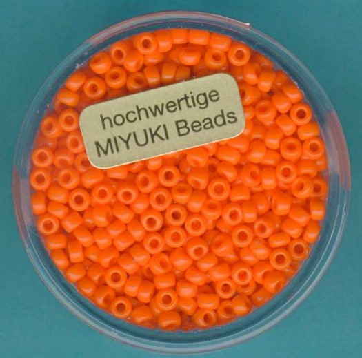 96741054 Miyuki-Rocailles 2,5mm satt orange 12g