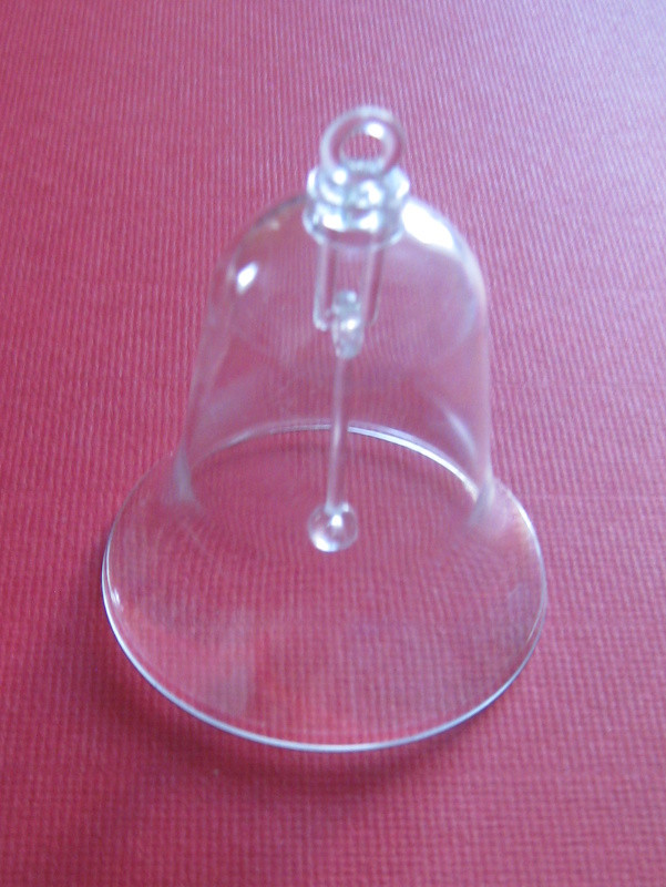 2239707 Acrylform Glocke mit Klöppel 7cm