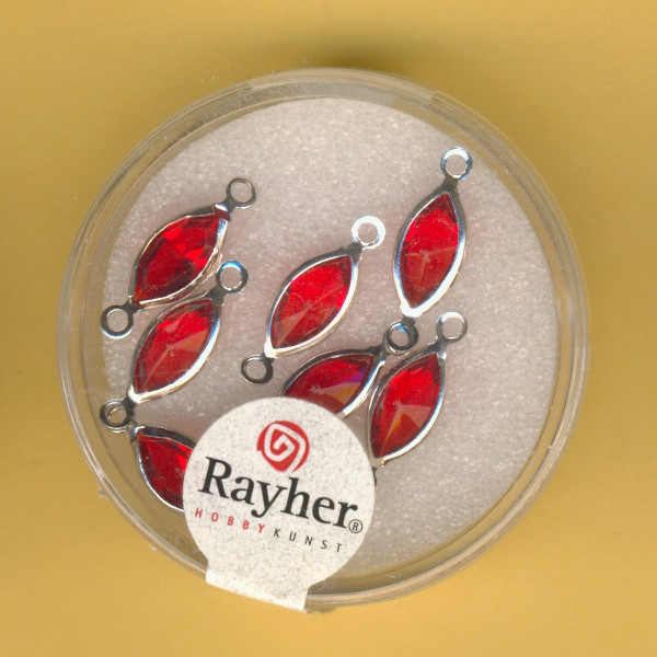 14297287 Swarovski Accessoires oval 17mm rot 7 Stück