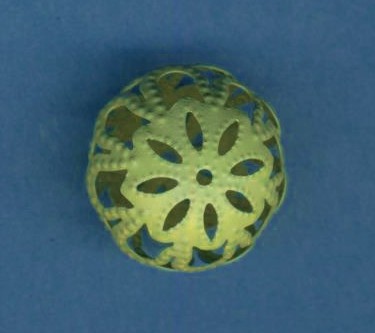 Ornamentperle 17x13mm pastellgrün