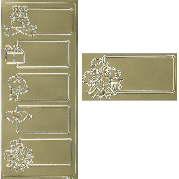 cl1646g Sticker Motivrahmen gold