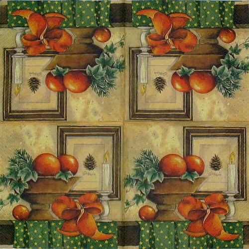 Serviette Weihnachtsschale