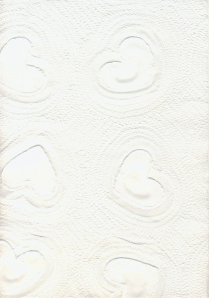 652000 Naturpapier A4 Herzen weiß