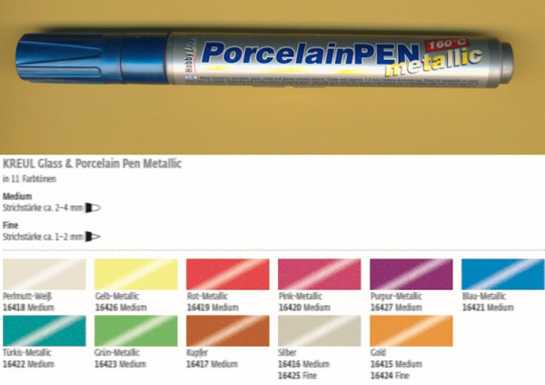 Kreul Glass & Porcelain PEN metallic