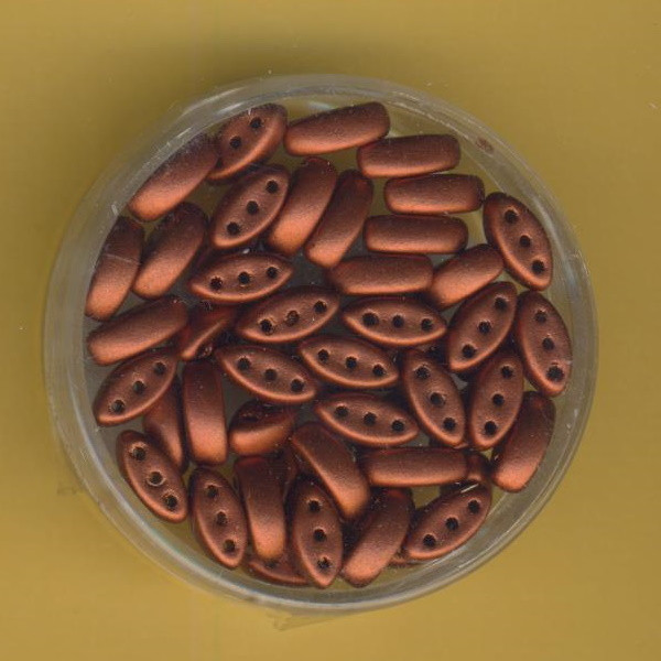 901750 Cali Beads 3x8mm kupfer matt ca. 50 Stück