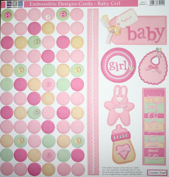 606284 Scrapbook Papier Baby Girl 30,5x30,5cm