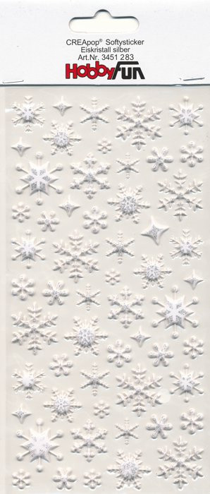 3451283 Softysticker Eiskristall silber