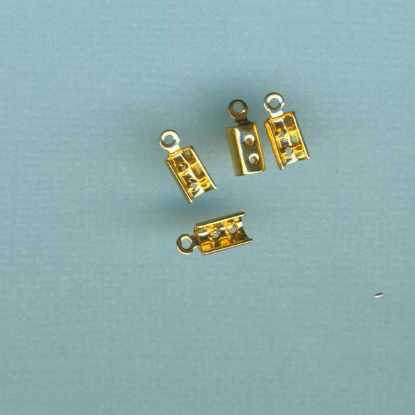 8400561 Endkappen 2mm gold 4 Stück