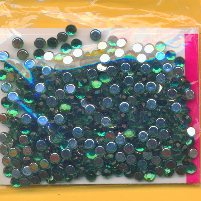 1496067 Schmucksteine Acryl 4mm grün 500 Stück