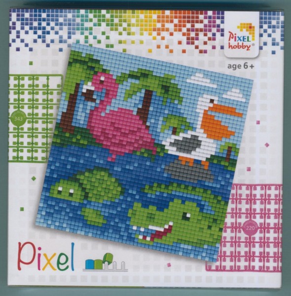 px44003_Pixelset-4-kleine-Basisplatten-Tiere-am-Wasser