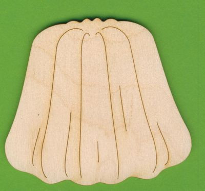 top5108 Holz Deko Gugelhupf 8cm hoch