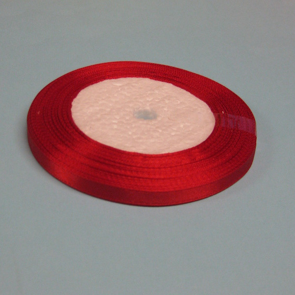 Q0096163 Satinband 6mm rot 22m
