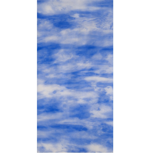 7005091 Kerzen Wachsplatte wolkig hellblau 200x100mm