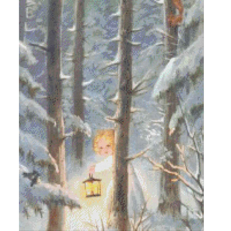 816014 Pixelhobby Klassik Set Engel im Winterwald 2