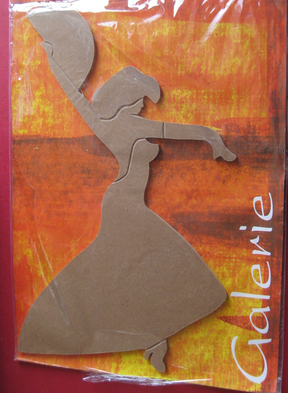 078620000 Holz Dekor Spanische Tänzerin 34x20cm