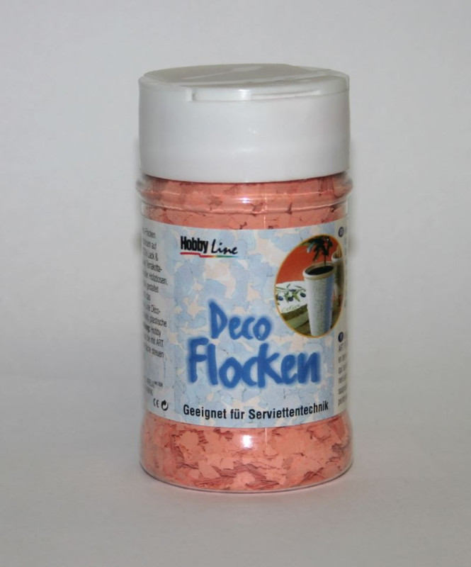 Deco Flocken apricot