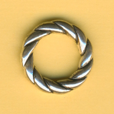 66401101 Schmuckring gedreht 22mm altplatin