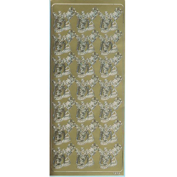 cl1985g Sticker Heilige drei Könige gold