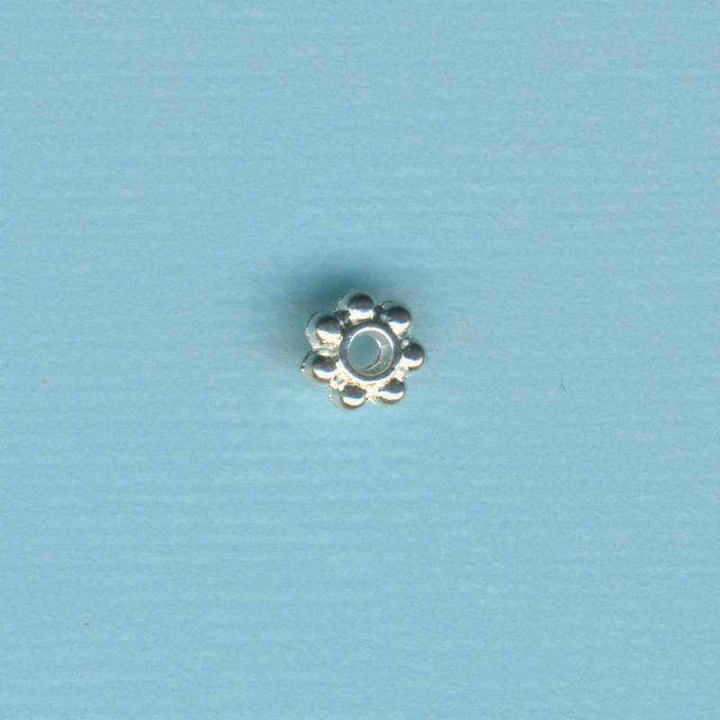 572-25A Metallverzierteíl Rad 6mm echt versilbert
