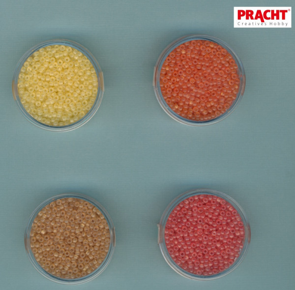 Pracht Rocailles Perlen 2,6mm pastell