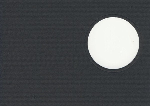 Fensterkarte A6 Kreis schwarz