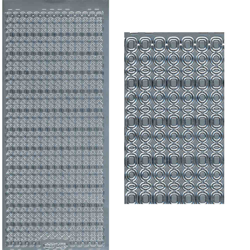 pu403s Sticker Linien 6 silber