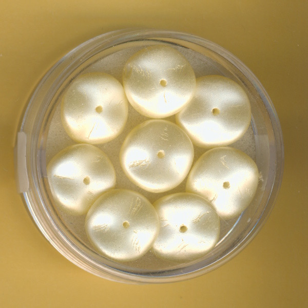 4747-12544 Ripple Beads 12mm creme 8 Stück