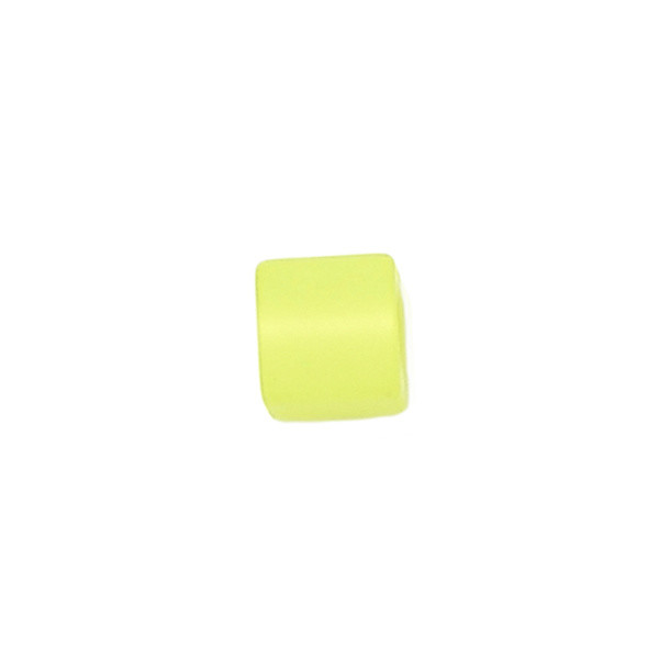 370606091 Polariswürfel Großloch neon gelb matt 6x6mm