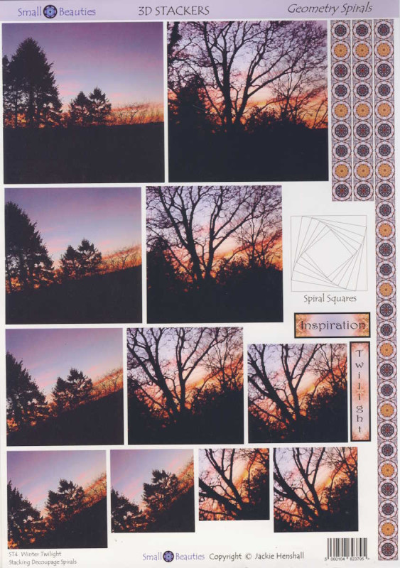 823795 3D Motivbogen A4 Herbst Sonnenuntergang