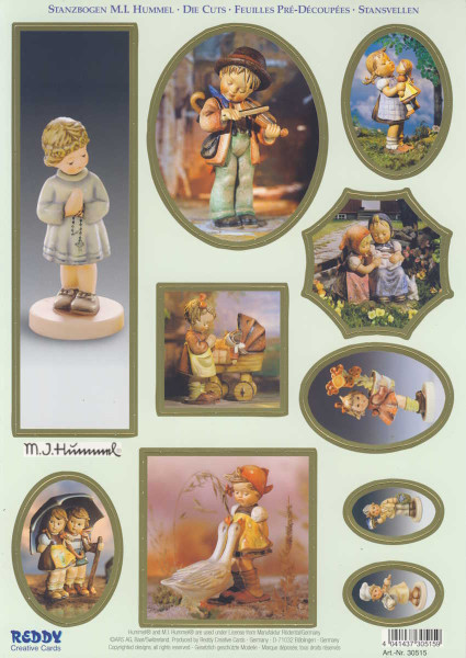 30515 Stanzbogenset M I Hummel Die Cuts