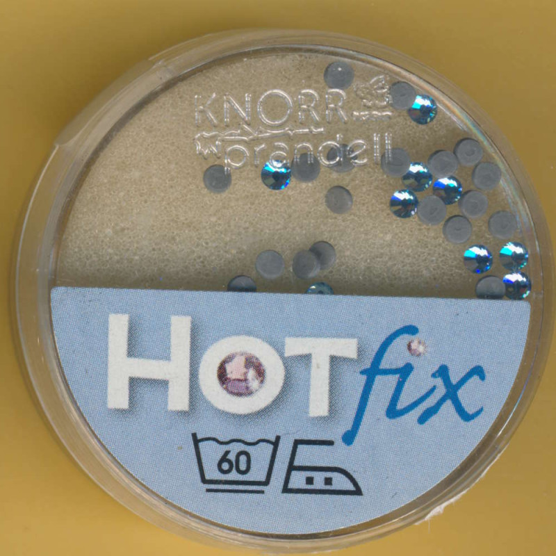 6163051 Hot Fix Strasssteine 2,5mm aquamarin 40 Stück