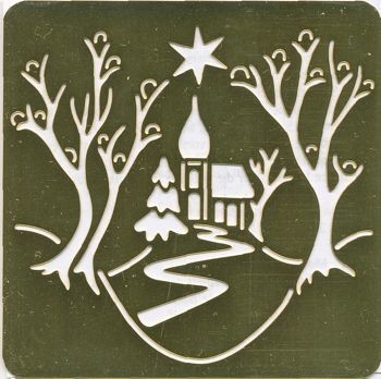 28279000 Embossingschablone Stille Nacht 65 x 65mm