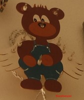 Vorschau: Holz-Deko Lampe Schutzengelbär 25cm Vorschau: Holz-Deko Lampe Schutzengelbär 25cm