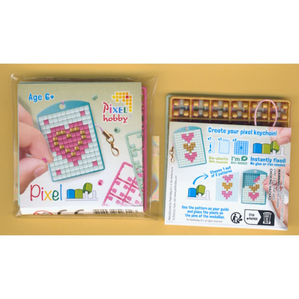 23123 Pixelhobby Medaillon Starterset Herz