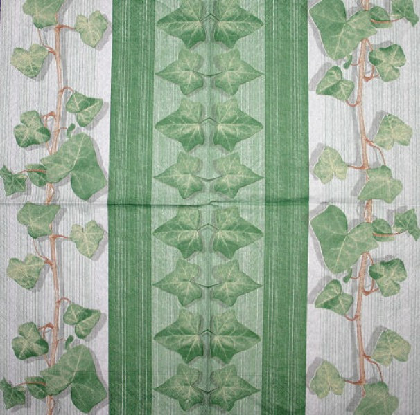Serviette Efeu grün