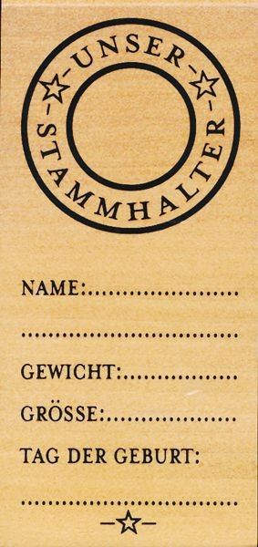 Stempel Unser Stammhalter