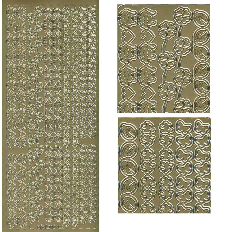 pu182g Sticker Linien 25 gold