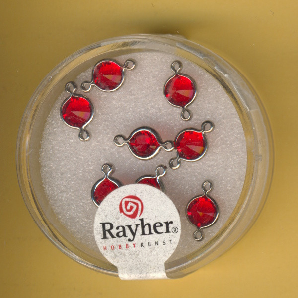 14295287 Swarovski Accessoires rund 11mm rot 9 Stück