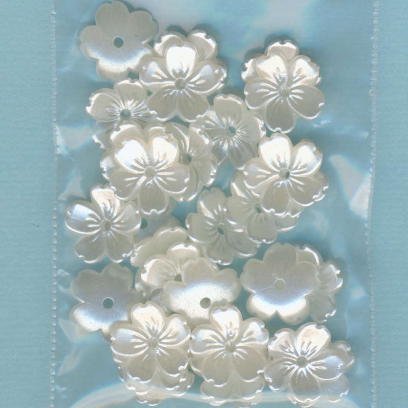 403314 Wachsperlen Blüten 11,5x12mm kultur 30 Stück