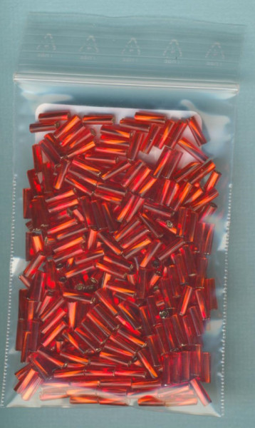 562606 Glasperlen Stifte 6mm rot gedreht 15g