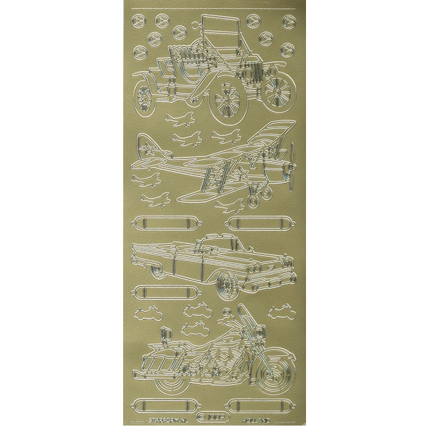 mh933604g Sticker Fahrzeuge gold