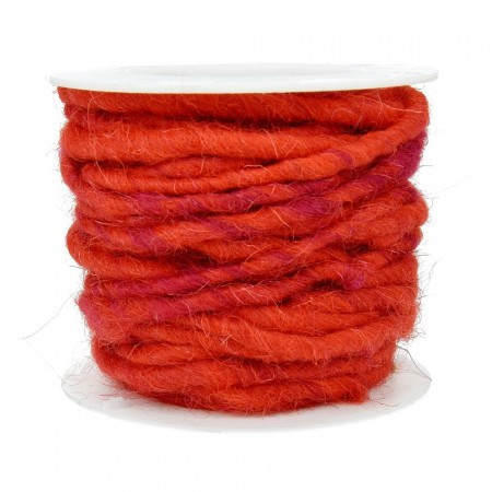 Wollschnur 5mm rot