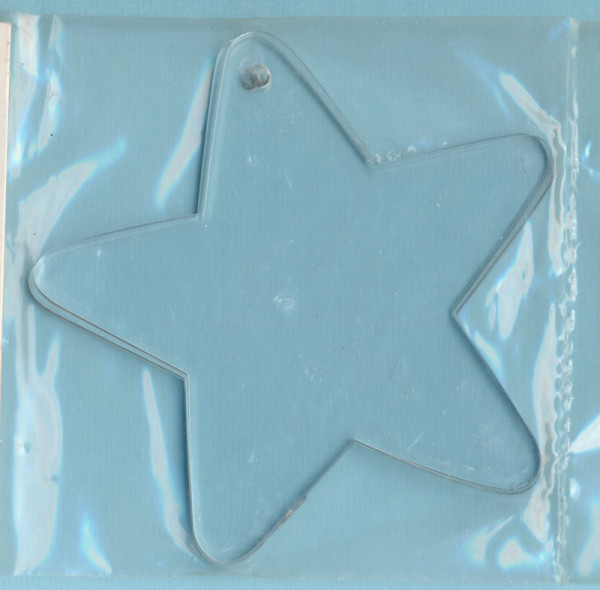 6918395 Acryl Malscheibe Hänger Stern 9cm 2 Stück