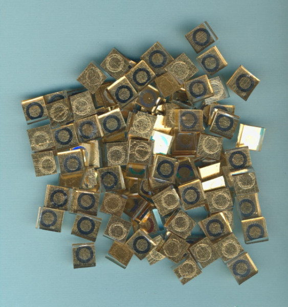 6247204 Matrix Mosaic Kreis 10x10mm gold 60g