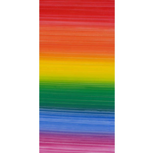 7007281 Kerzen Wachsplatte regenbogen quer gestreift 200x100mm
